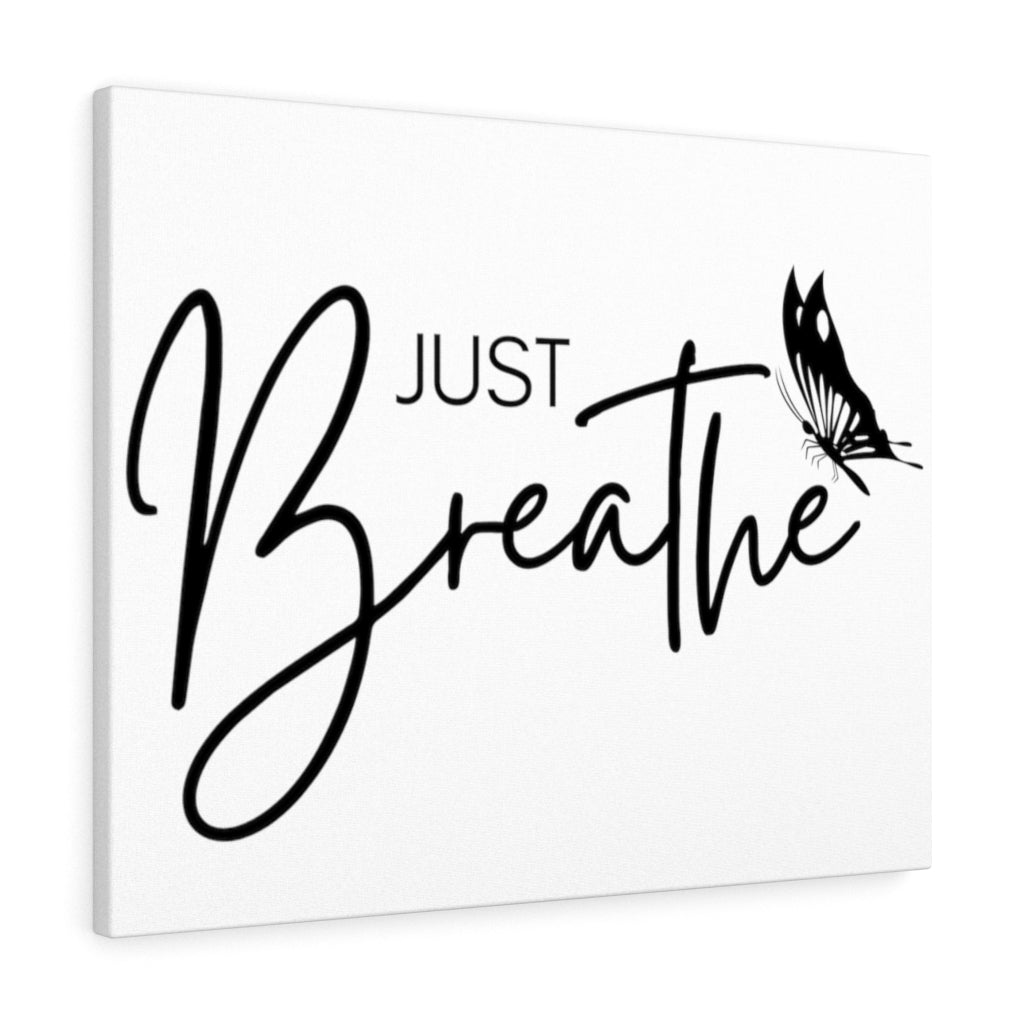 Scripture Walls Inspirational Wall Art Just Breathe Butterfly Wall Art Motivation Wall Decor for Home Office Gym Inspiring Success Quote Print Ready to Hang Unframed-Express Your Love Gifts