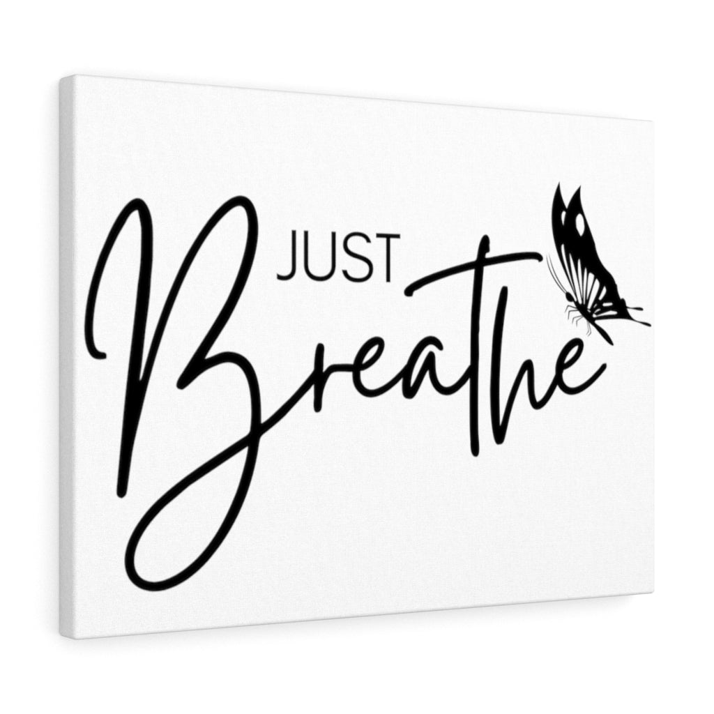 Scripture Walls Inspirational Wall Art Just Breathe Butterfly Wall Art Motivation Wall Decor for Home Office Gym Inspiring Success Quote Print Ready to Hang Unframed-Express Your Love Gifts