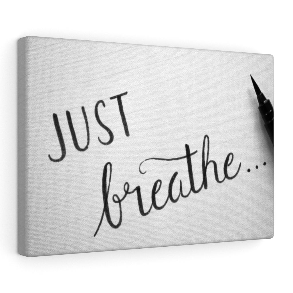 Scripture Walls Inspirational Wall Art Just Breathe Plain Motivational Print Ready to Hang Artwork Unframed-Express Your Love Gifts
