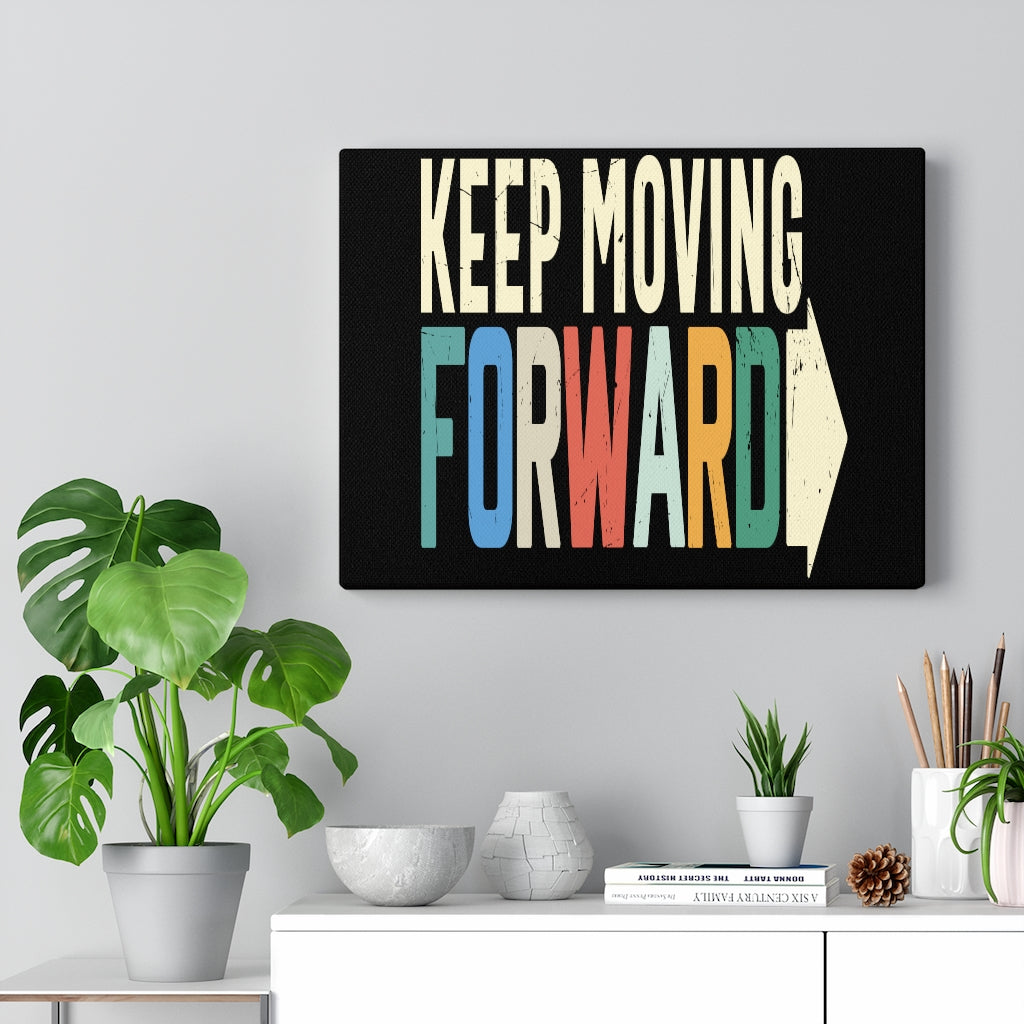 Scripture Walls Inspirational Wall Art Keep Moving Forward Colors Wall Art Motivation Wall Decor for Home Office Gym Inspiring Success Quote Print Ready to Hang Unframed-Express Your Love Gifts
