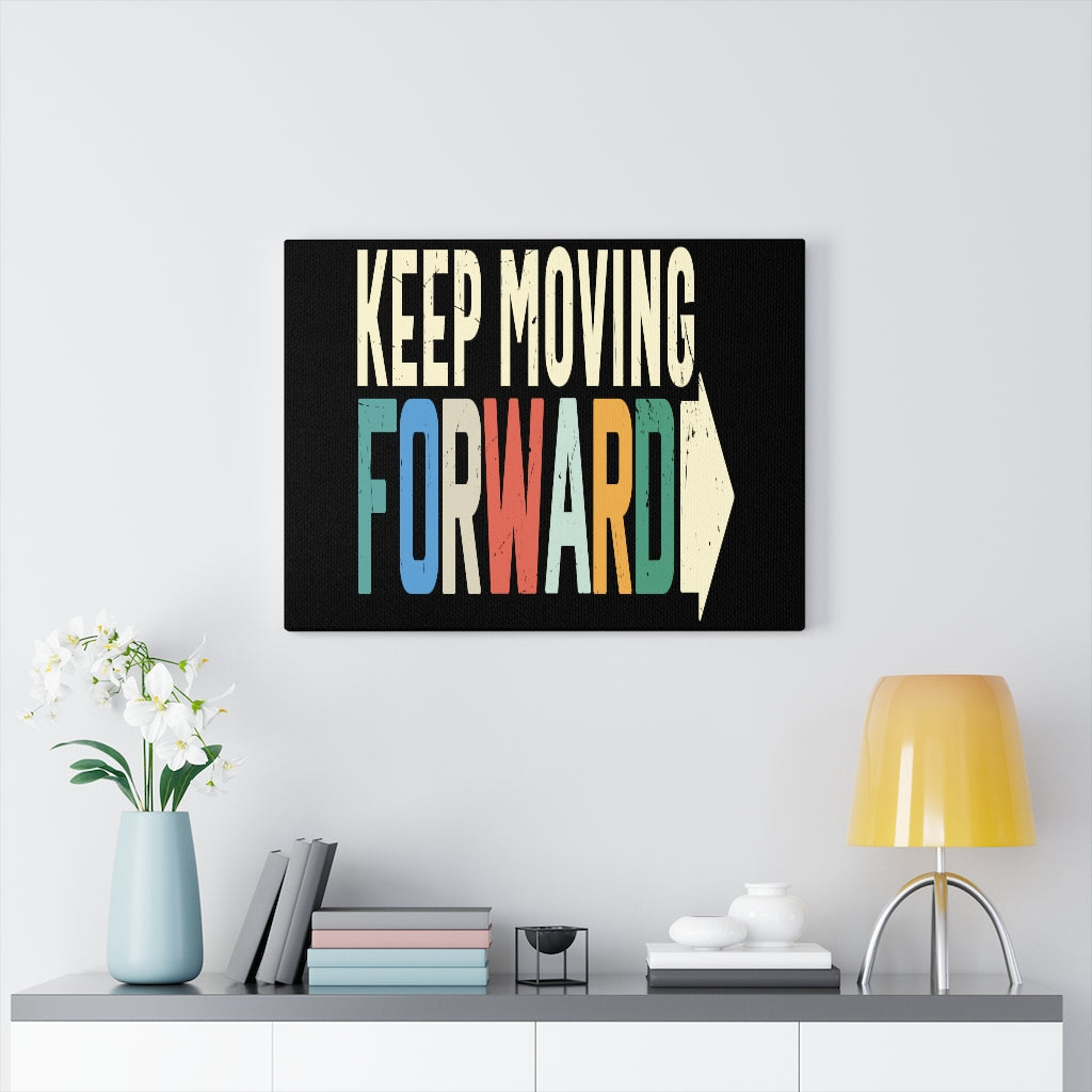 Scripture Walls Inspirational Wall Art Keep Moving Forward Colors Wall Art Motivation Wall Decor for Home Office Gym Inspiring Success Quote Print Ready to Hang Unframed-Express Your Love Gifts
