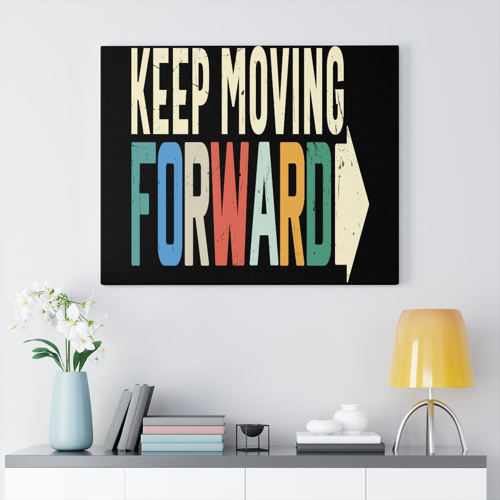 Scripture Walls Inspirational Wall Art Keep Moving Forward Colors Wall Art Motivation Wall Decor for Home Office Gym Inspiring Success Quote Print Ready to Hang Unframed-Express Your Love Gifts