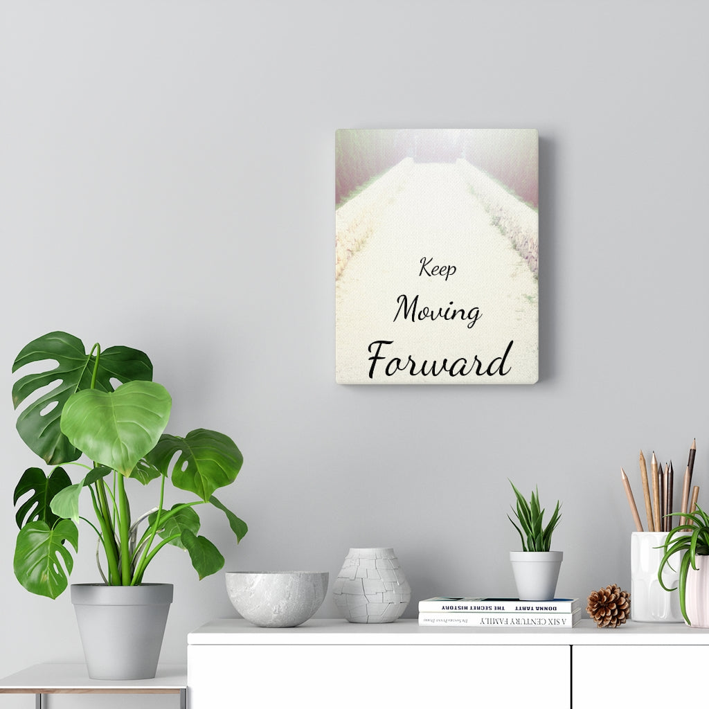 Scripture Walls Inspirational Wall Art Keep Moving White Forward Motivational Print Ready to Hang Artwork Unframed-Express Your Love Gifts