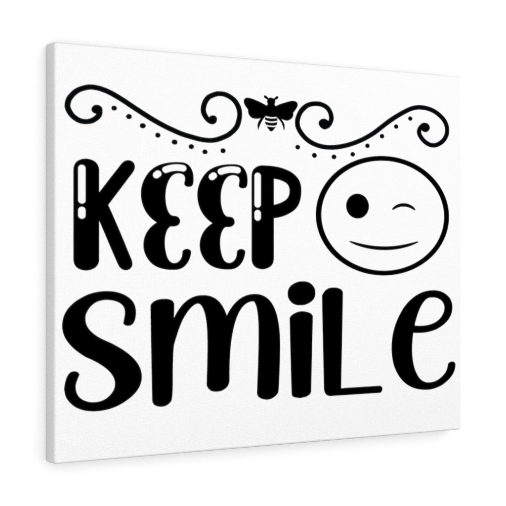 Scripture Walls Inspirational Wall Art Keep Smile Smiley Wall Art Motivation Wall Decor for Home Office Gym Inspiring Success Quote Print Ready to Hang Unframed-Express Your Love Gifts