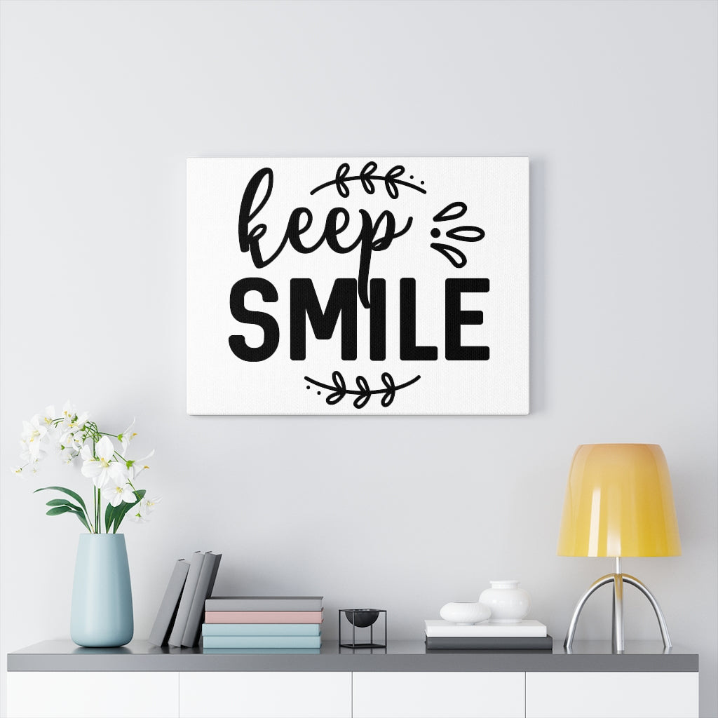 Scripture Walls Inspirational Wall Art Keep Smile Wall Art Motivation Wall Decor for Home Office Gym Inspiring Success Quote Print Ready to Hang Unframed-Express Your Love Gifts