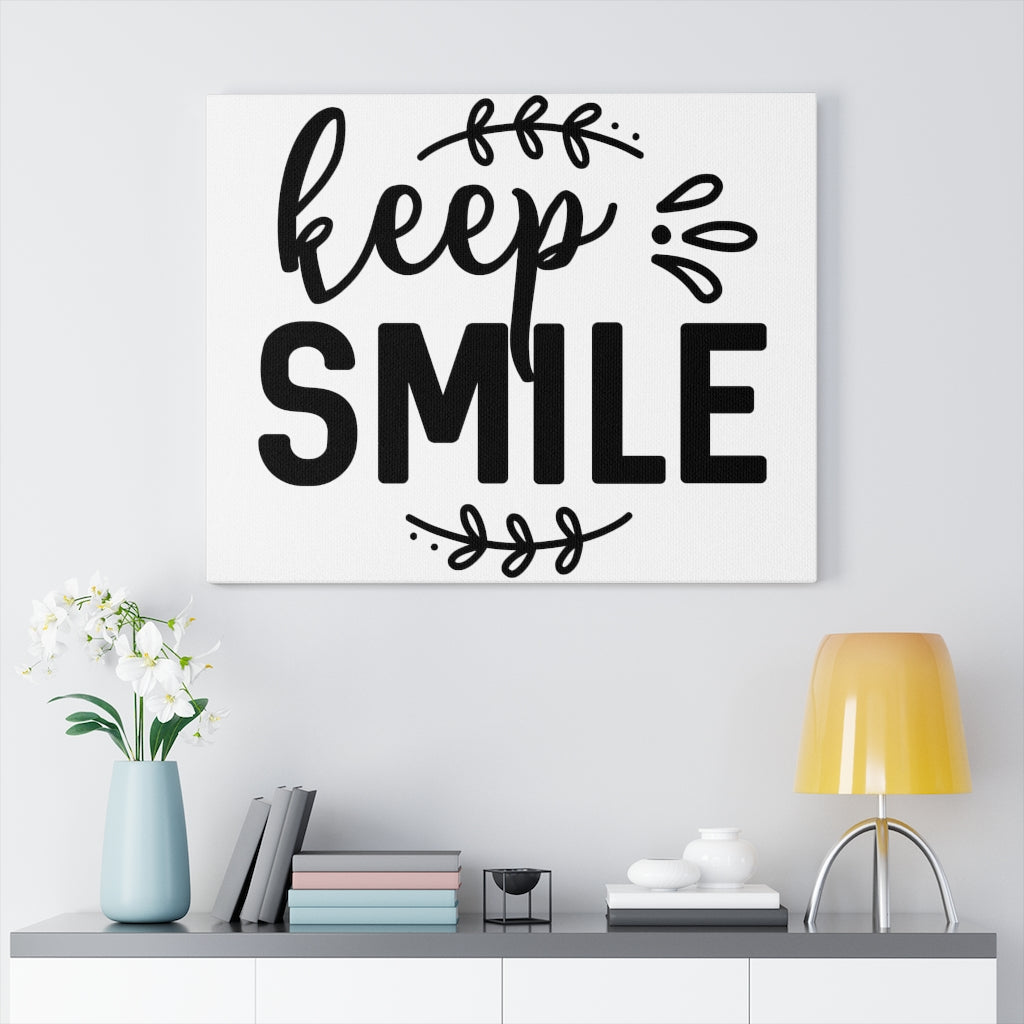 Scripture Walls Inspirational Wall Art Keep Smile Wall Art Motivation Wall Decor for Home Office Gym Inspiring Success Quote Print Ready to Hang Unframed-Express Your Love Gifts