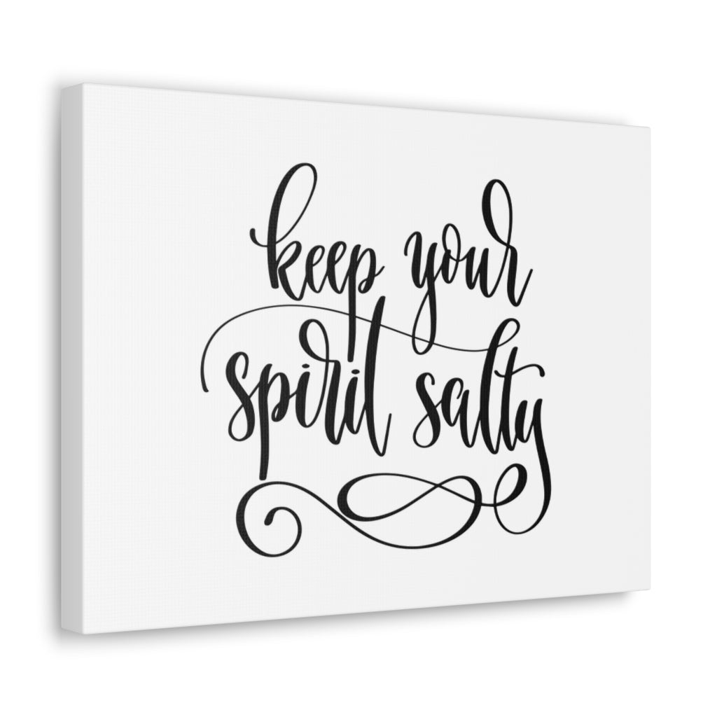 Scripture Walls Inspirational Wall Art Keep Your Spirit Salty Motivation Wall Decor for Home Office Gym Inspiring Success Quote Print Ready to Hang Unframed-Express Your Love Gifts