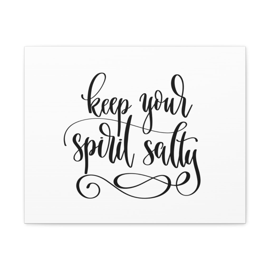 Scripture Walls Inspirational Wall Art Keep Your Spirit Salty Motivation Wall Decor for Home Office Gym Inspiring Success Quote Print Ready to Hang Unframed-Express Your Love Gifts