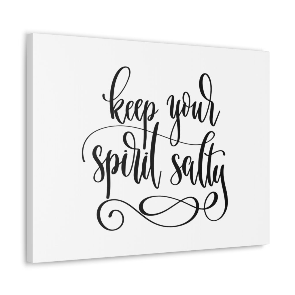 Scripture Walls Inspirational Wall Art Keep Your Spirit Salty Motivation Wall Decor for Home Office Gym Inspiring Success Quote Print Ready to Hang Unframed-Express Your Love Gifts