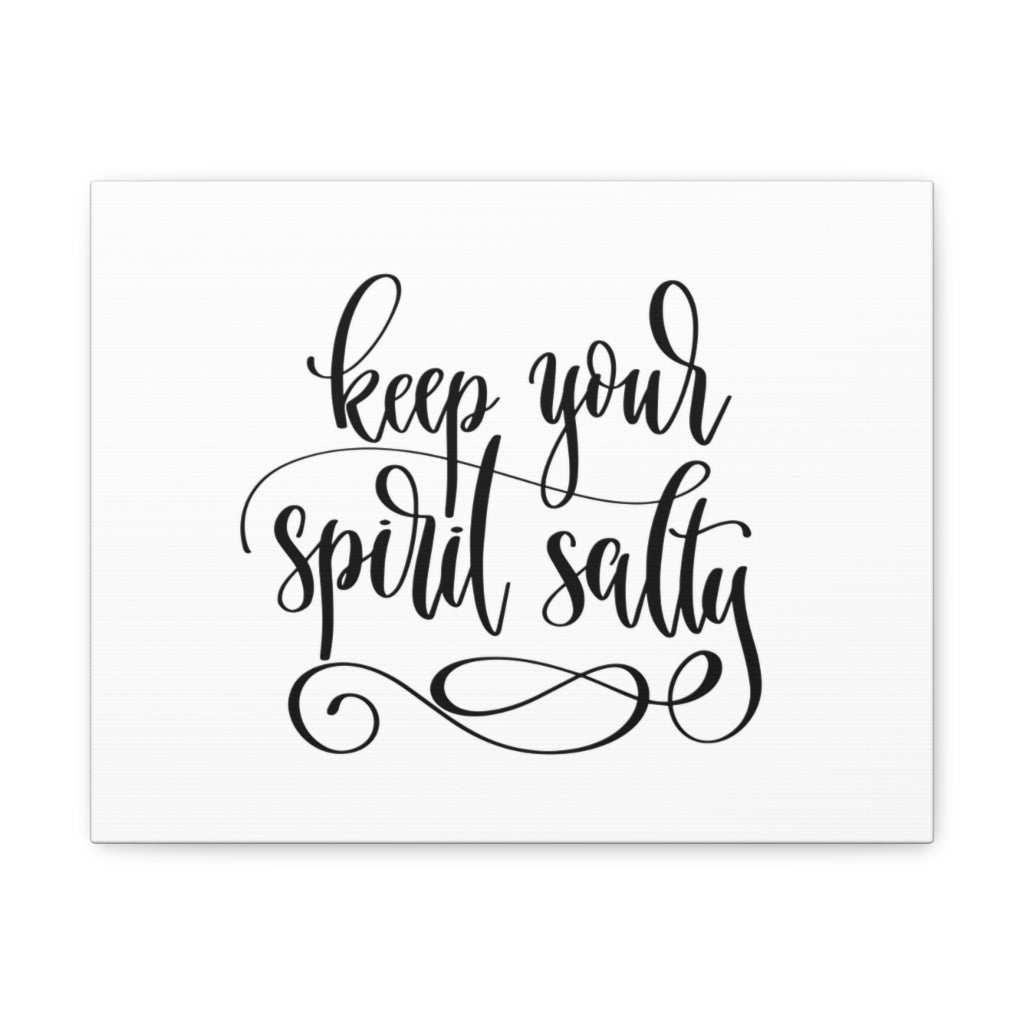 Scripture Walls Inspirational Wall Art Keep Your Spirit Salty Motivation Wall Decor for Home Office Gym Inspiring Success Quote Print Ready to Hang Unframed-Express Your Love Gifts