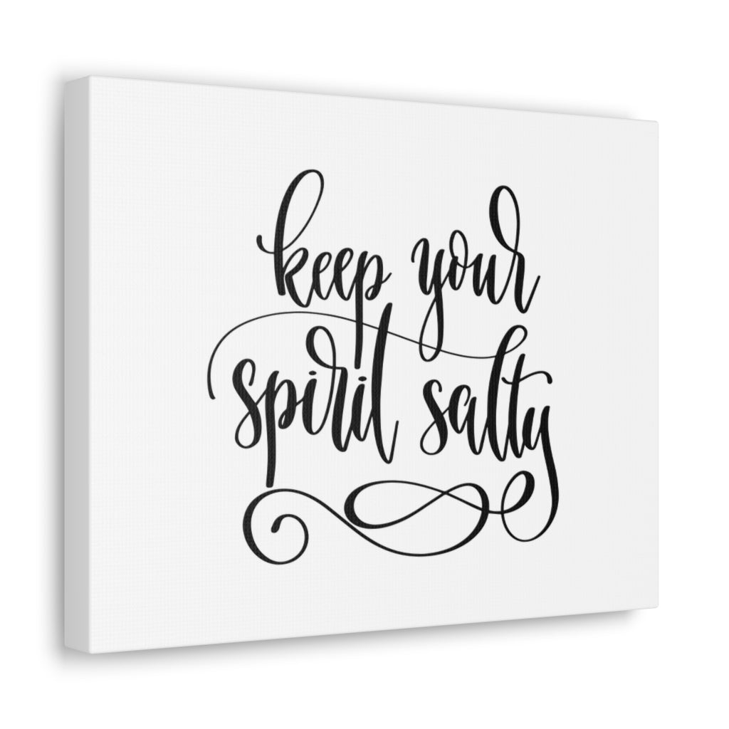 Scripture Walls Inspirational Wall Art Keep Your Spirit Salty Motivation Wall Decor for Home Office Gym Inspiring Success Quote Print Ready to Hang Unframed-Express Your Love Gifts