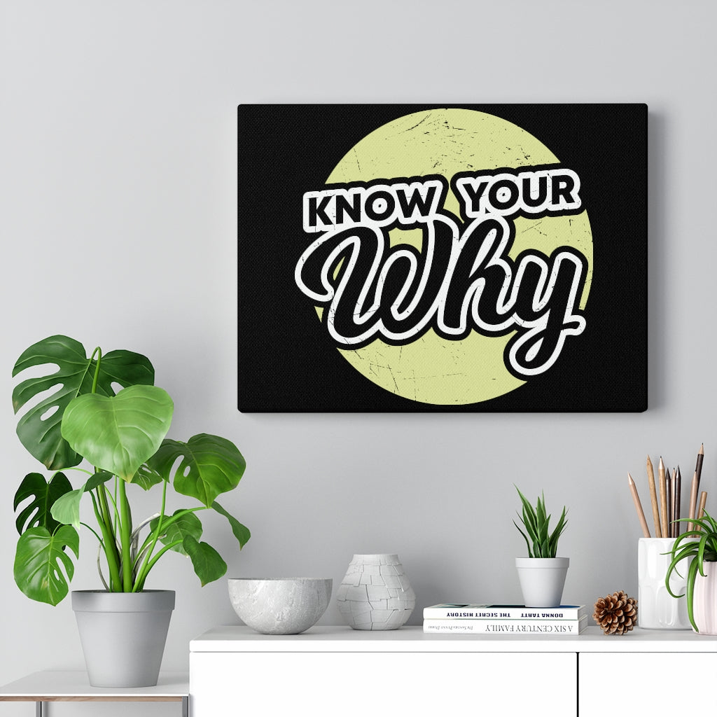 Scripture Walls Inspirational Wall Art Know Your Why Wall Art Motivation Wall Decor for Home Office Gym Inspiring Success Quote Print Ready to Hang Unframed-Express Your Love Gifts