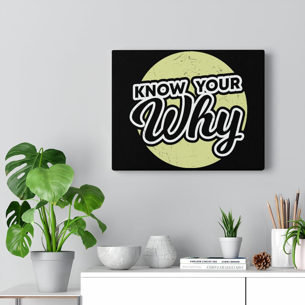 Scripture Walls Inspirational Wall Art Know Your Why Wall Art Motivation Wall Decor for Home Office Gym Inspiring Success Quote Print Ready to Hang Unframed-Express Your Love Gifts