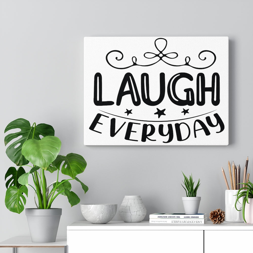 Scripture Walls Inspirational Wall Art Laugh Everyday Wall Art Motivation Wall Decor for Home Office Gym Inspiring Success Quote Print Ready to Hang Unframed-Express Your Love Gifts