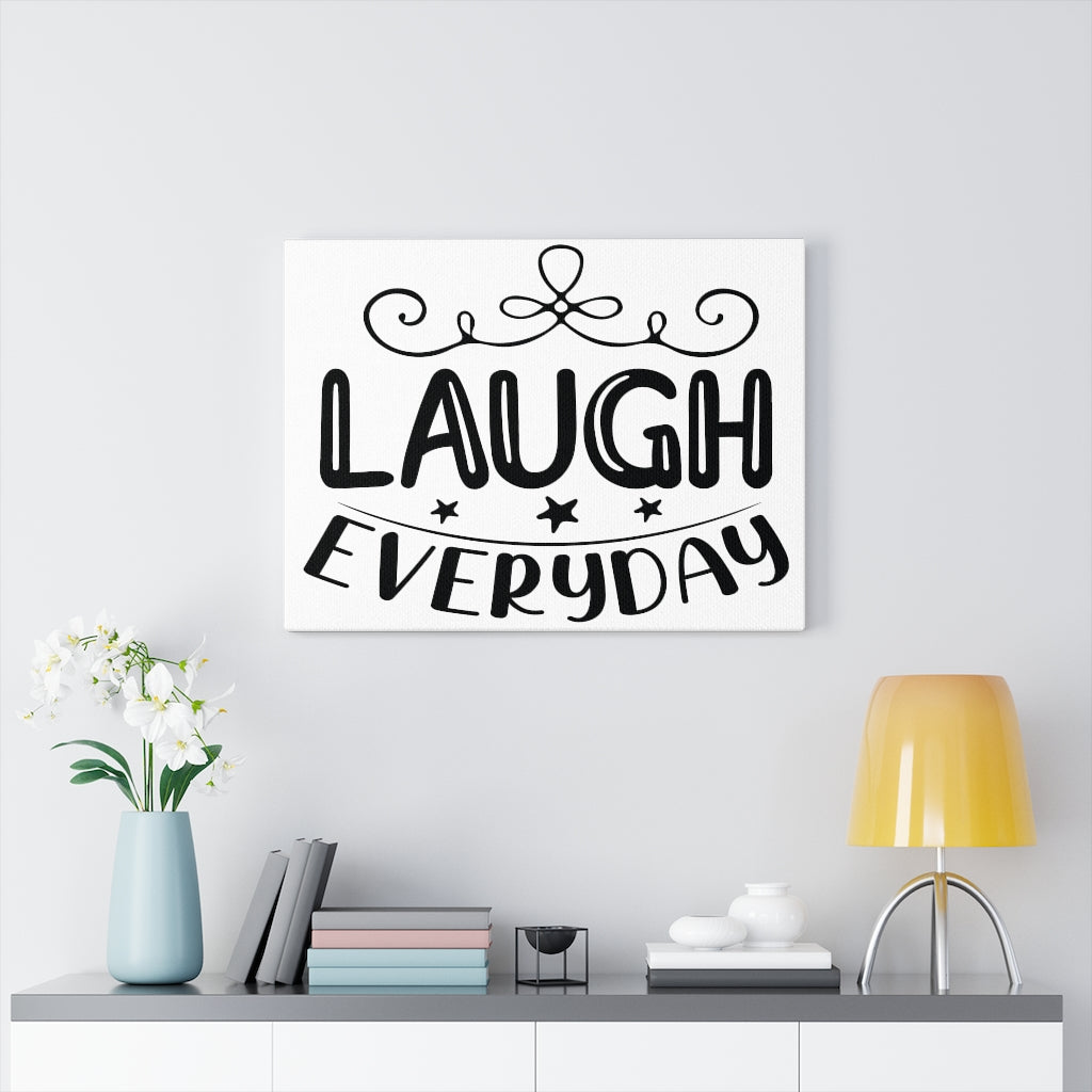 Scripture Walls Inspirational Wall Art Laugh Everyday Wall Art Motivation Wall Decor for Home Office Gym Inspiring Success Quote Print Ready to Hang Unframed-Express Your Love Gifts