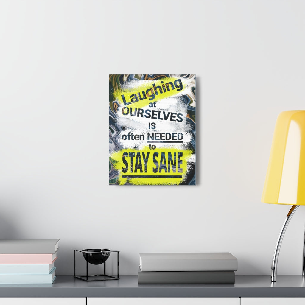 Scripture Walls Inspirational Wall Art Laughing At Ourselves Motivation Wall Decor for Home Office Gym Inspiring Success Quote Print Ready to Hang Unframed-Express Your Love Gifts
