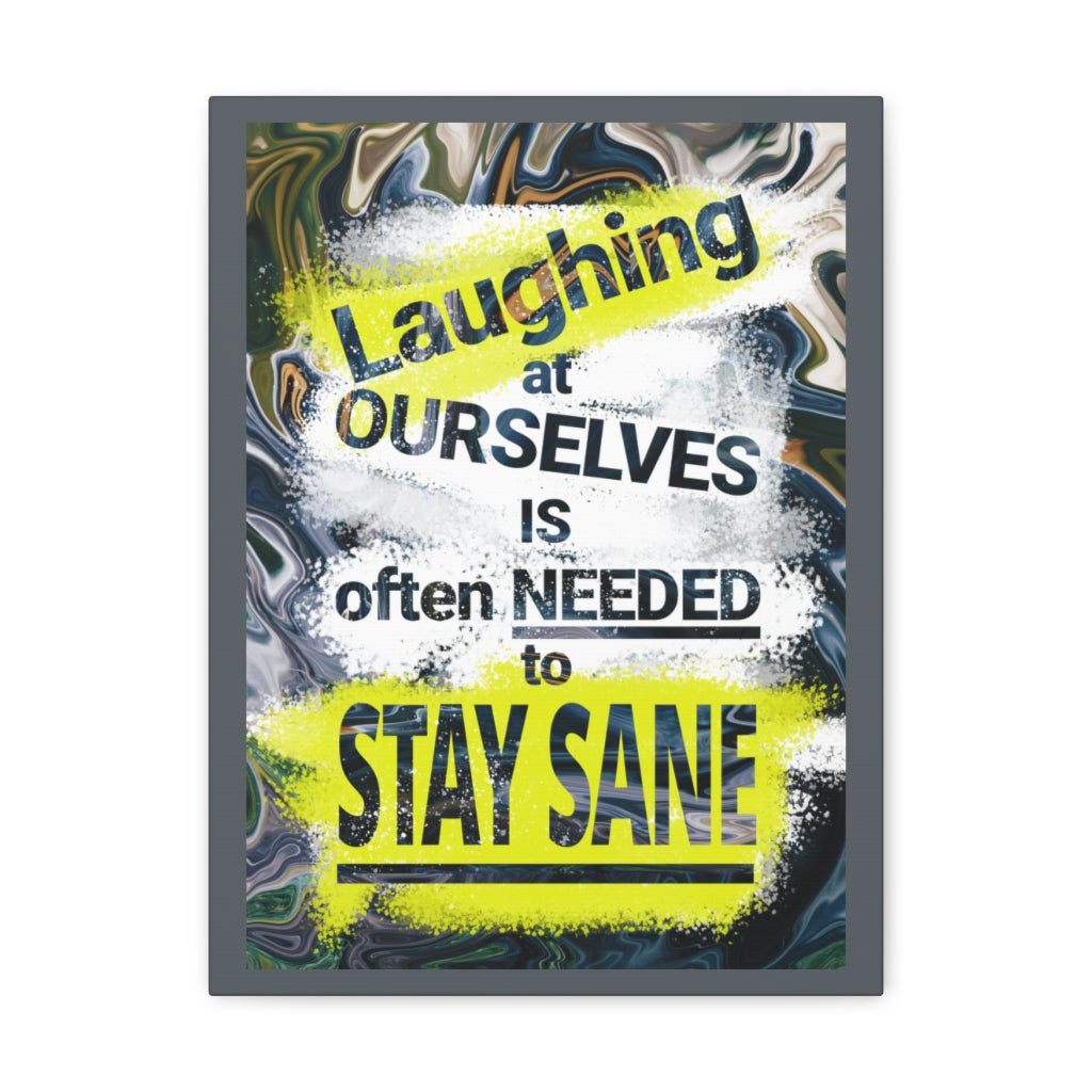 Scripture Walls Inspirational Wall Art Laughing To Stay Sane Motivation Wall Decor for Home Office Gym Inspiring Success Quote Print Ready to Hang Unframed-Express Your Love Gifts