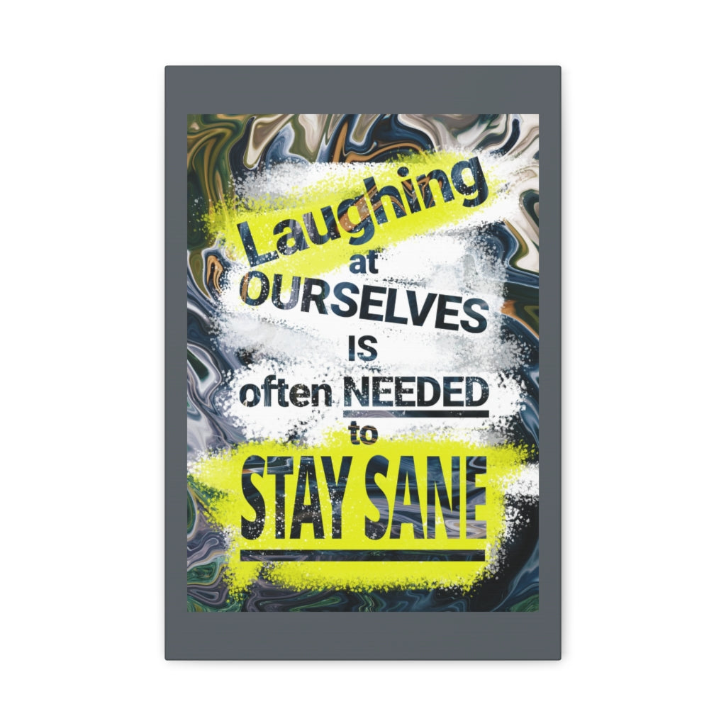 Scripture Walls Inspirational Wall Art Laughing To Stay Sane Motivation Wall Decor for Home Office Gym Inspiring Success Quote Print Ready to Hang Unframed-Express Your Love Gifts