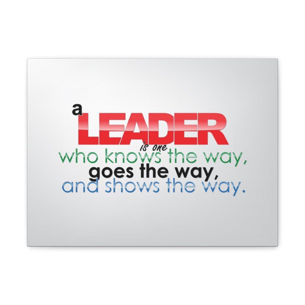 Scripture Walls Inspirational Wall Art Leader Knows The Way Motivation Wall Decor for Home Office Gym Inspiring Success Quote Print Ready to Hang Unframed-Express Your Love Gifts