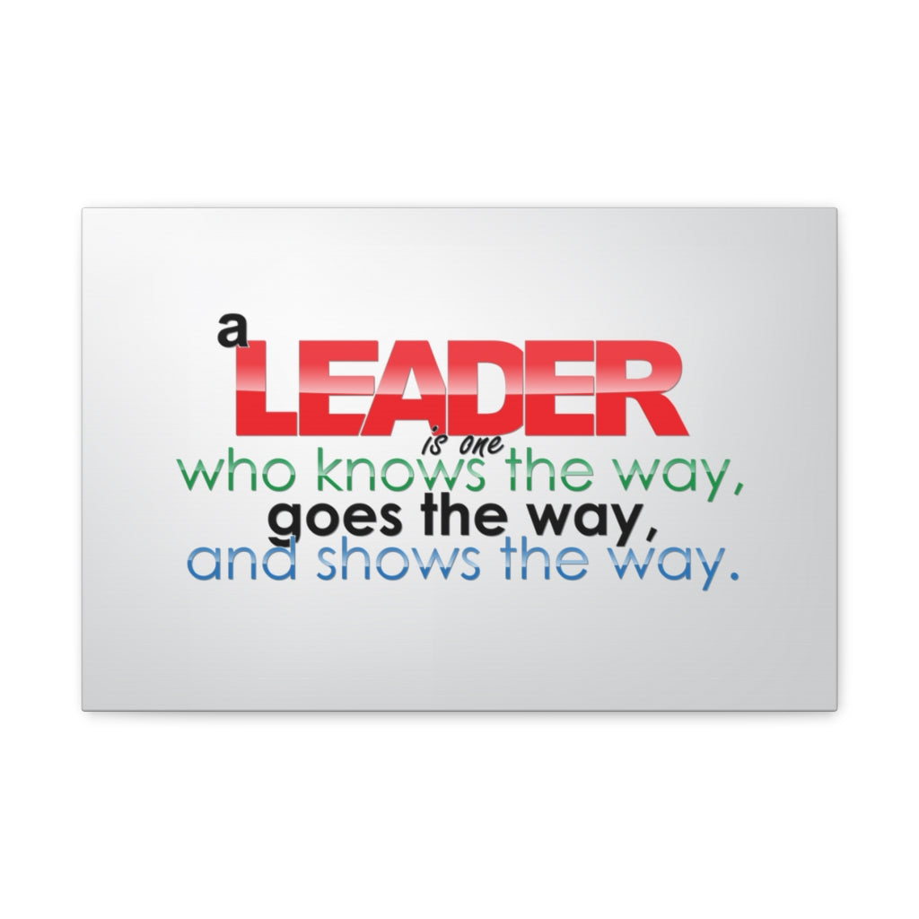 Scripture Walls Inspirational Wall Art Leader Knows The Way Motivation Wall Decor for Home Office Gym Inspiring Success Quote Print Ready to Hang Unframed-Express Your Love Gifts