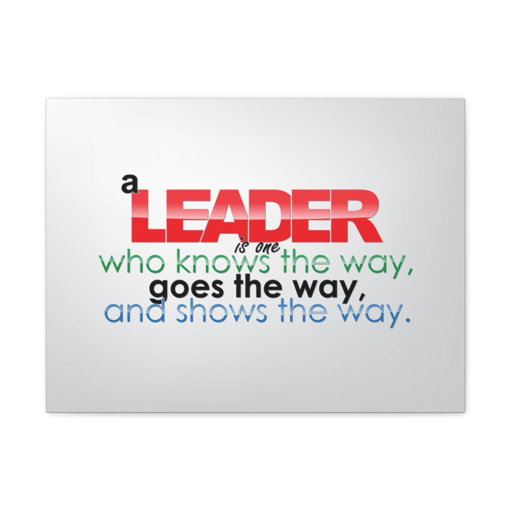 Scripture Walls Inspirational Wall Art Leader Knows The Way Motivation Wall Decor for Home Office Gym Inspiring Success Quote Print Ready to Hang Unframed-Express Your Love Gifts
