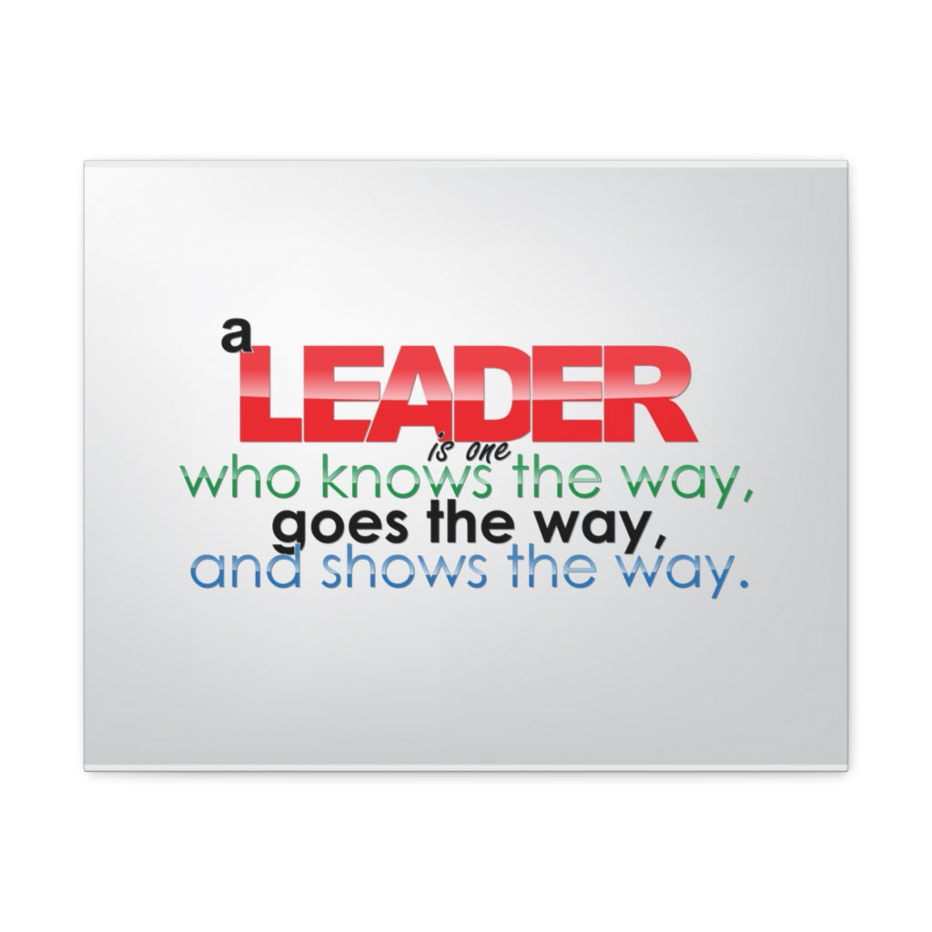 Scripture Walls Inspirational Wall Art Leader Knows The Way Motivation Wall Decor for Home Office Gym Inspiring Success Quote Print Ready to Hang Unframed-Express Your Love Gifts