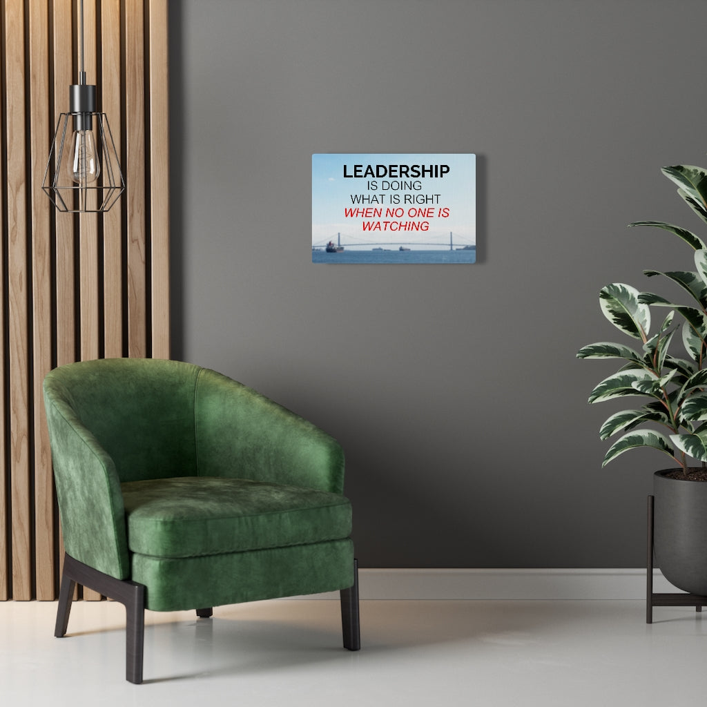 Scripture Walls Inspirational Wall Art Leadership Is Doing What Is Right Wall Art Motivational Motto Inspiring Prints Artwork Decor Ready to Hang Unframed-Express Your Love Gifts