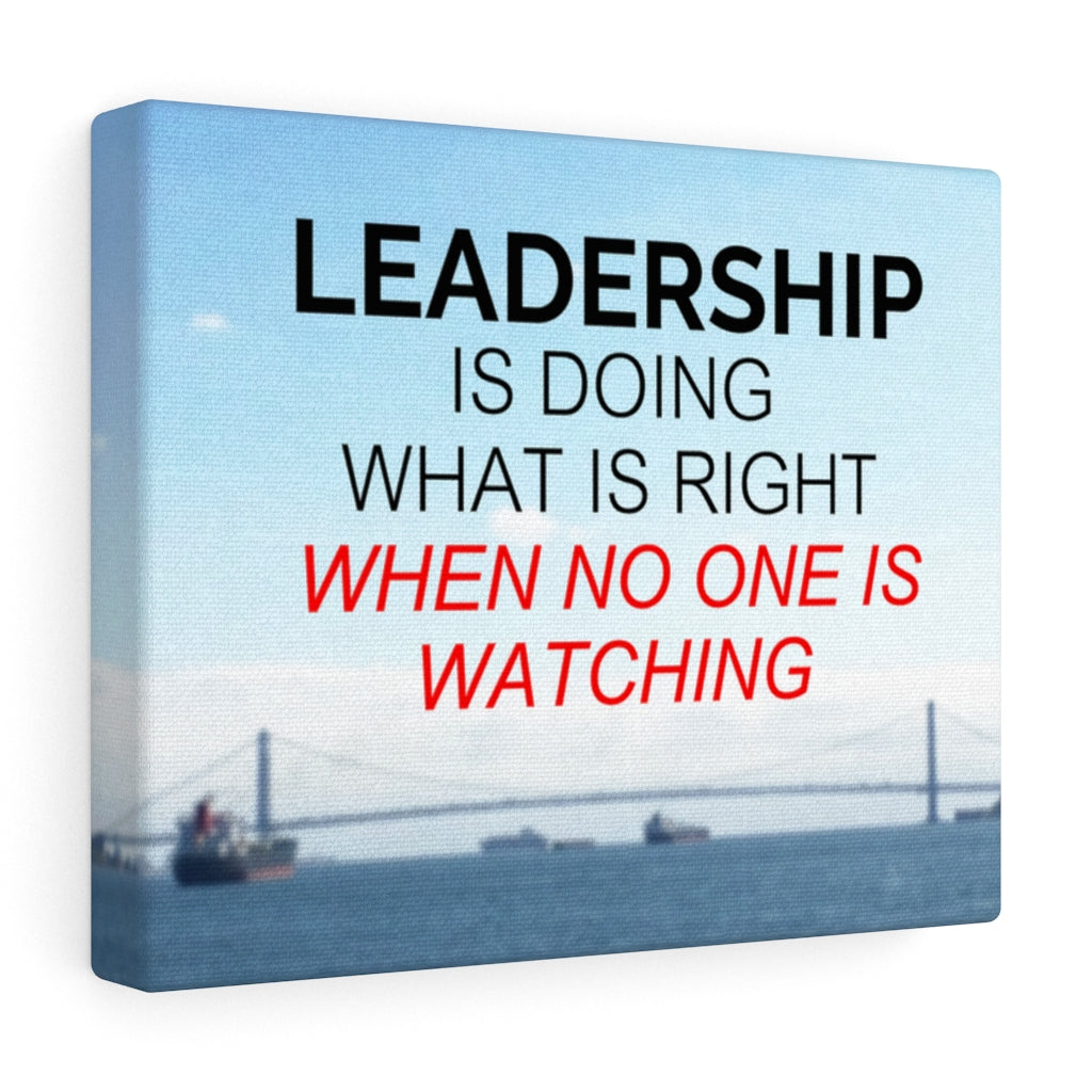 Scripture Walls Inspirational Wall Art Leadership Is Doing What Is Right Wall Art Motivational Motto Inspiring Prints Artwork Decor Ready to Hang Unframed-Express Your Love Gifts