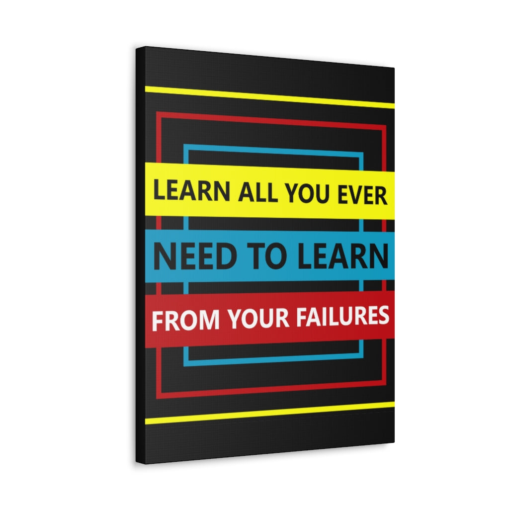 Scripture Walls Inspirational Wall Art Learn From Your Failures Motivation Wall Decor for Home Office Gym Inspiring Success Quote Print Ready to Hang Unframed-Express Your Love Gifts