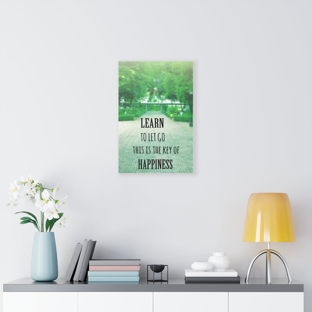 Scripture Walls Inspirational Wall Art Learn To Let Go Motivational Print Ready to Hang Artwork Unframed-Express Your Love Gifts