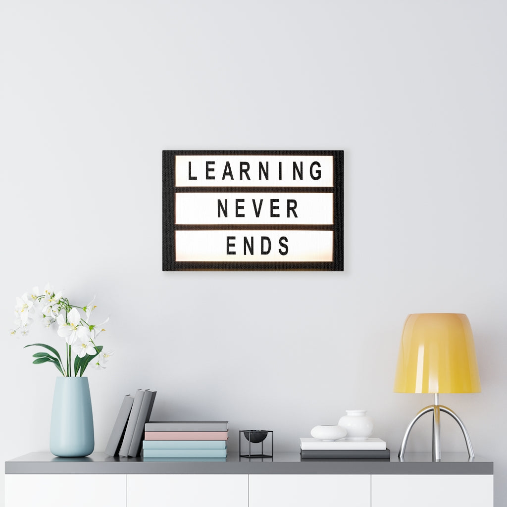Scripture Walls Inspirational Wall Art Learning Never Ends Motivational Print Ready to Hang Artwork Unframed-Express Your Love Gifts