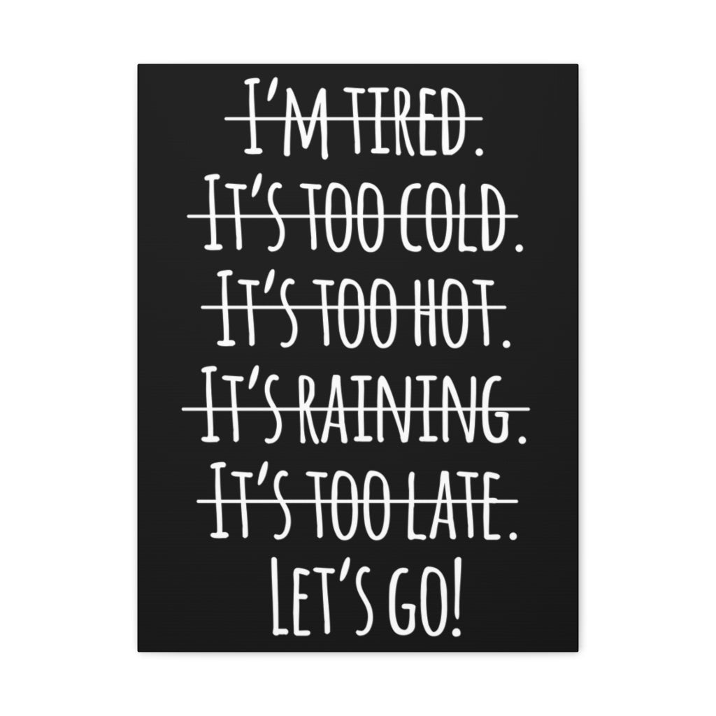 Scripture Walls Inspirational Wall Art Let's Go Motivation Wall Decor for Home Office Gym Inspiring Success Quote Print Ready to Hang Unframed-Express Your Love Gifts