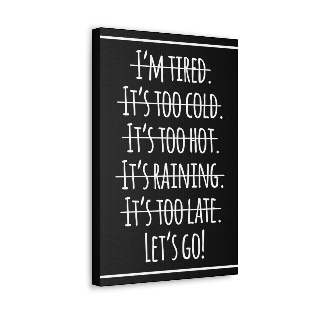 Scripture Walls Inspirational Wall Art Let's Go Motivation Wall Decor for Home Office Gym Inspiring Success Quote Print Ready to Hang Unframed-Express Your Love Gifts