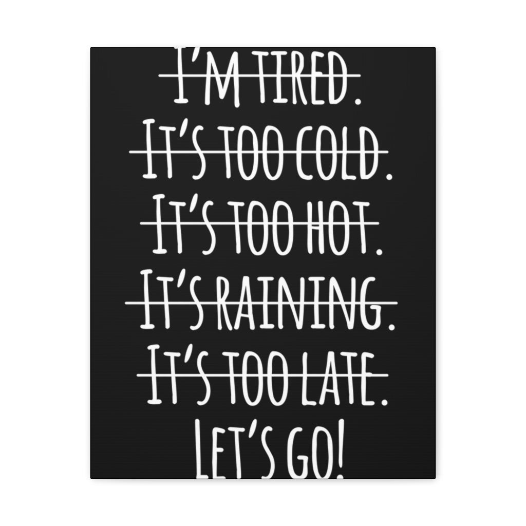 Scripture Walls Inspirational Wall Art Let's Go Motivation Wall Decor for Home Office Gym Inspiring Success Quote Print Ready to Hang Unframed-Express Your Love Gifts