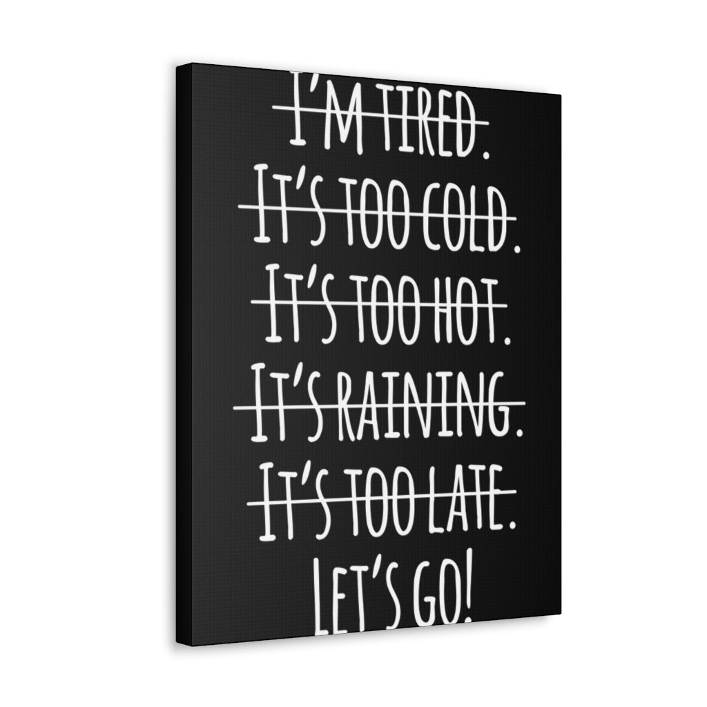 Scripture Walls Inspirational Wall Art Let's Go Motivation Wall Decor for Home Office Gym Inspiring Success Quote Print Ready to Hang Unframed-Express Your Love Gifts