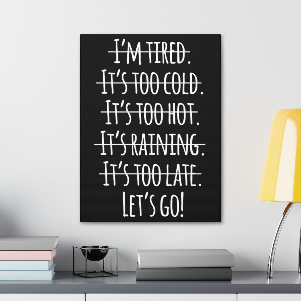 Scripture Walls Inspirational Wall Art Let's Go Motivation Wall Decor for Home Office Gym Inspiring Success Quote Print Ready to Hang Unframed-Express Your Love Gifts