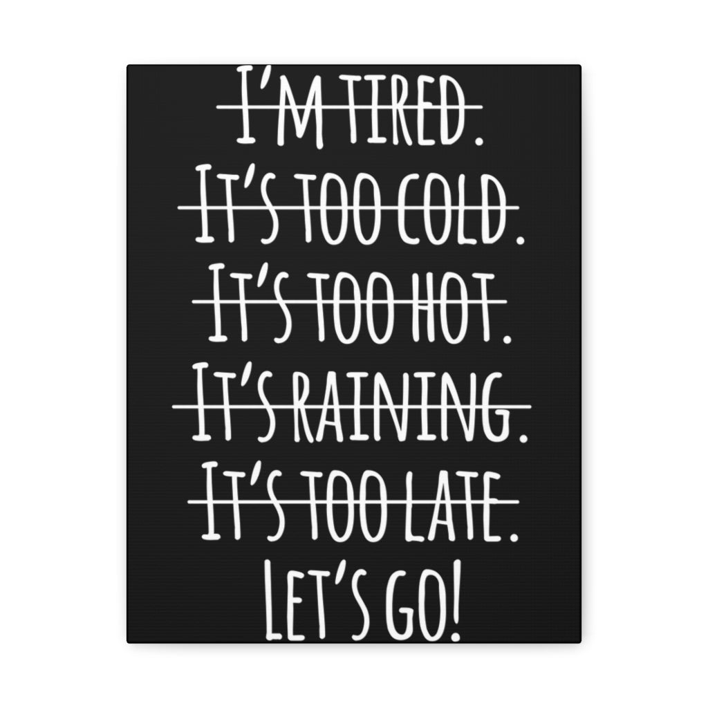 Scripture Walls Inspirational Wall Art Let's Go Motivation Wall Decor for Home Office Gym Inspiring Success Quote Print Ready to Hang Unframed-Express Your Love Gifts