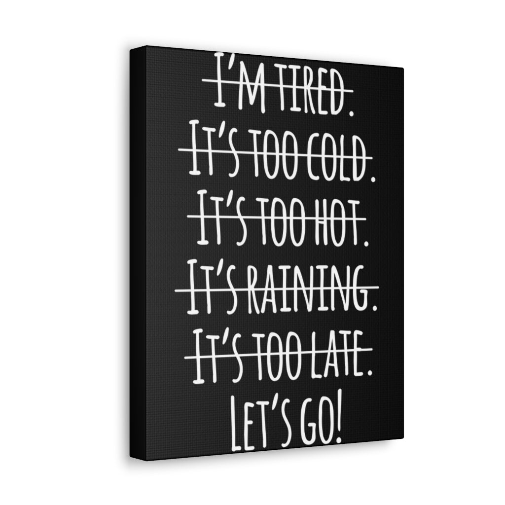 Scripture Walls Inspirational Wall Art Let's Go Motivation Wall Decor for Home Office Gym Inspiring Success Quote Print Ready to Hang Unframed-Express Your Love Gifts