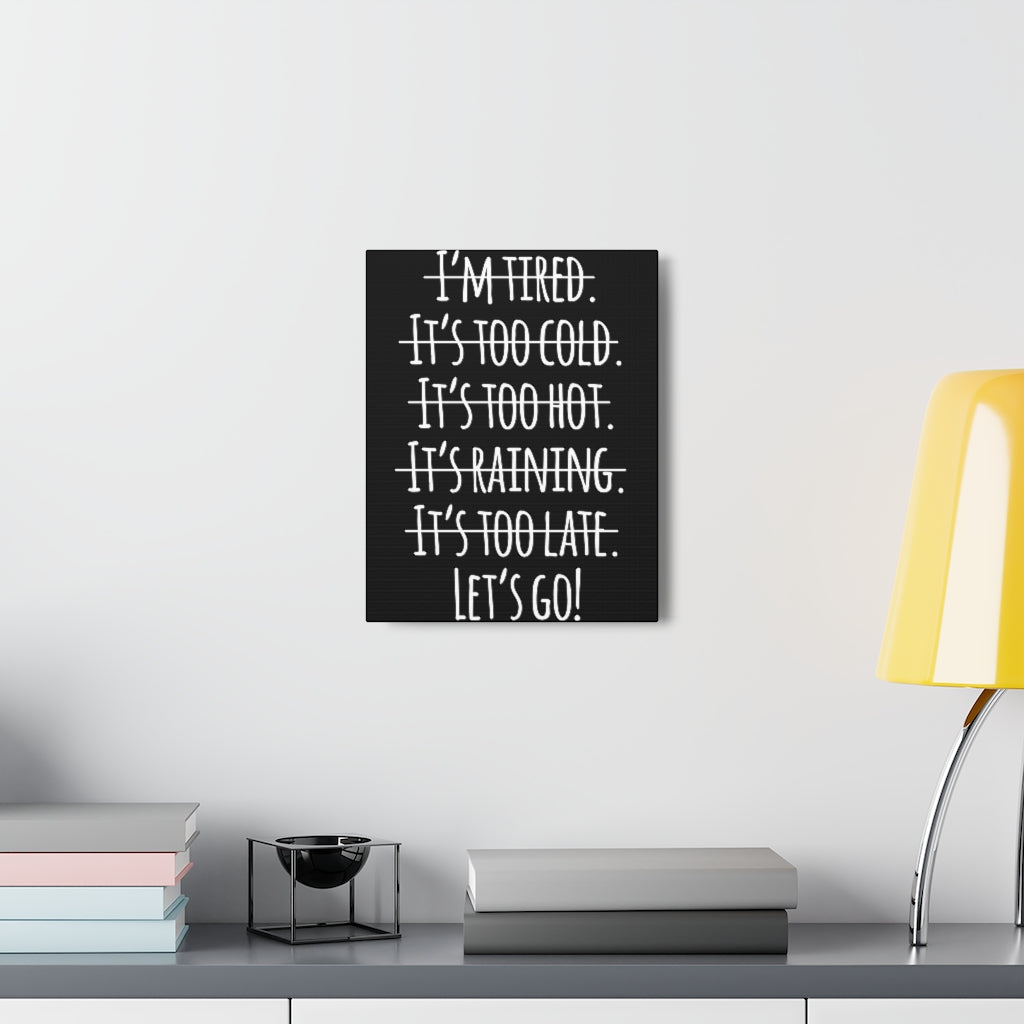 Scripture Walls Inspirational Wall Art Let's Go Motivation Wall Decor for Home Office Gym Inspiring Success Quote Print Ready to Hang Unframed-Express Your Love Gifts