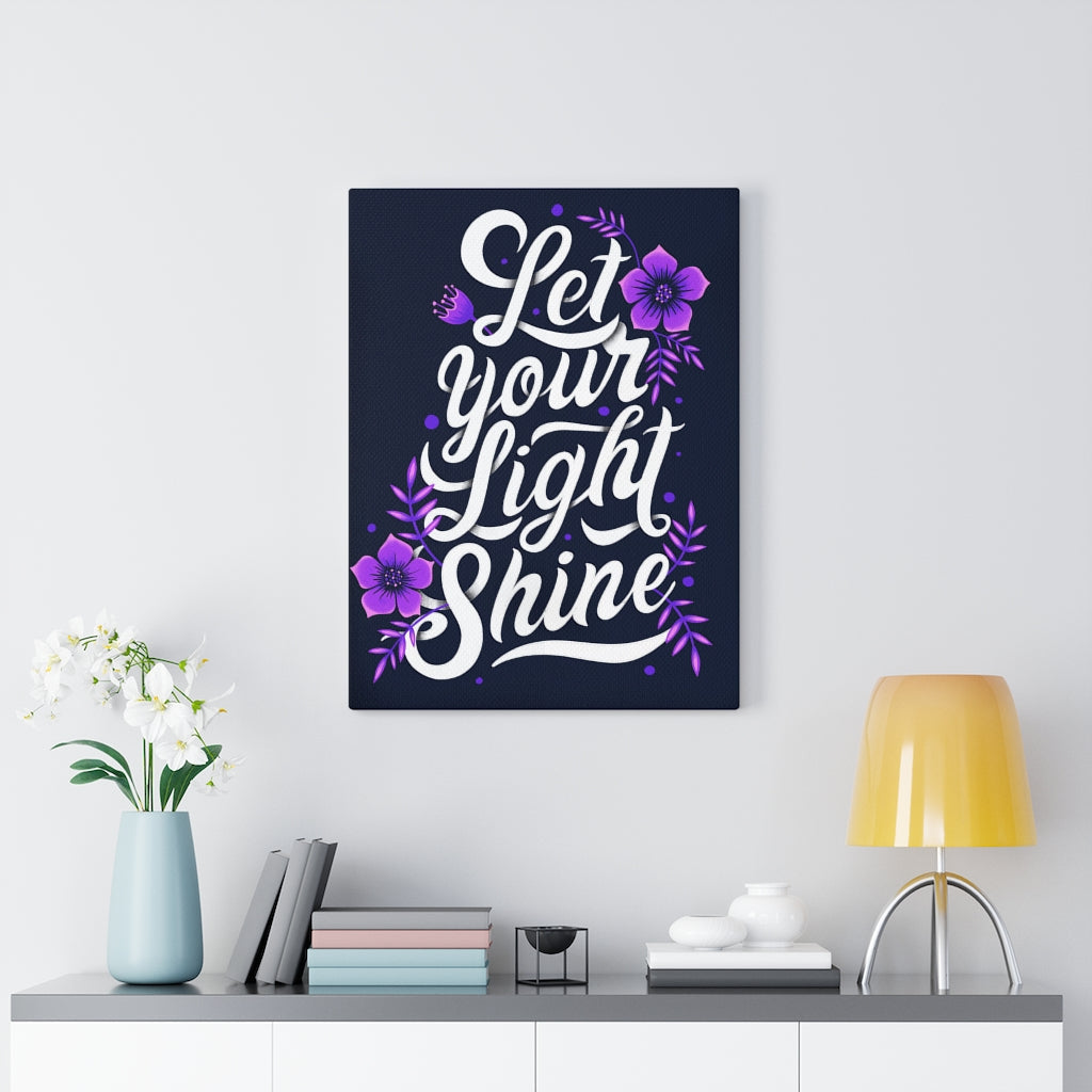 Scripture Walls Inspirational Wall Art Let Your Light Shine Wall Art Motivational Motto Inspiring Prints Artwork Decor Ready to Hang Unframed-Express Your Love Gifts