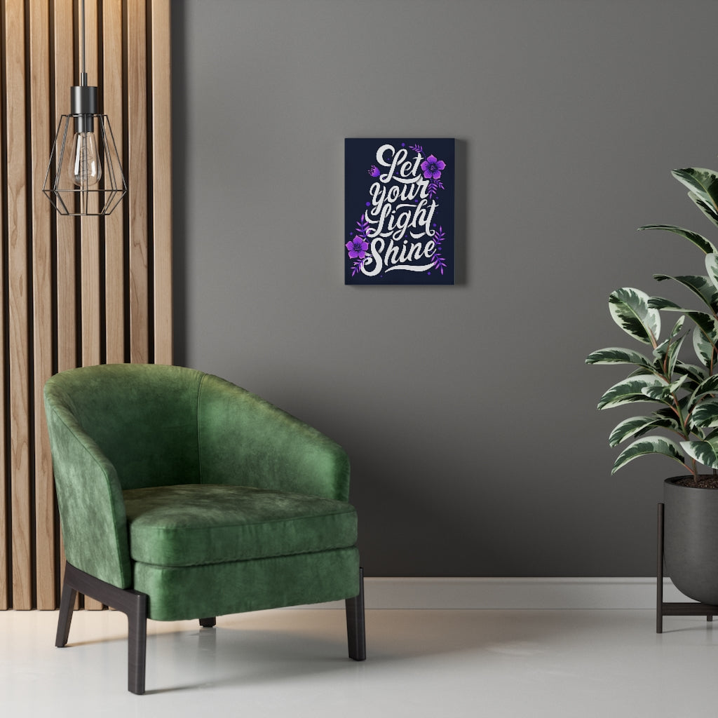 Scripture Walls Inspirational Wall Art Let Your Light Shine Wall Art Motivational Motto Inspiring Prints Artwork Decor Ready to Hang Unframed-Express Your Love Gifts