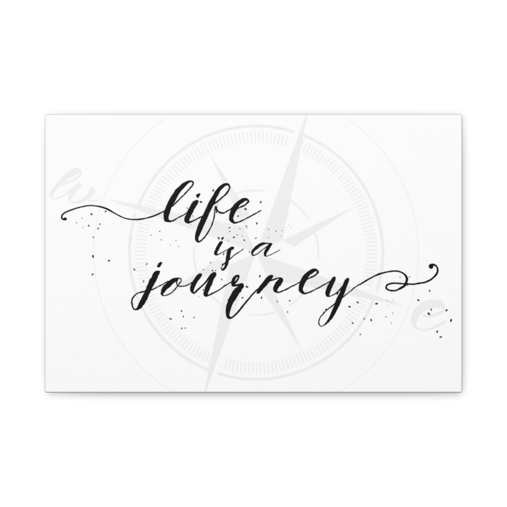 Scripture Walls Inspirational Wall Art Life Is A Journey Motivation Wall Decor for Home Office Gym Inspiring Success Quote Print Ready to Hang Unframed-Express Your Love Gifts