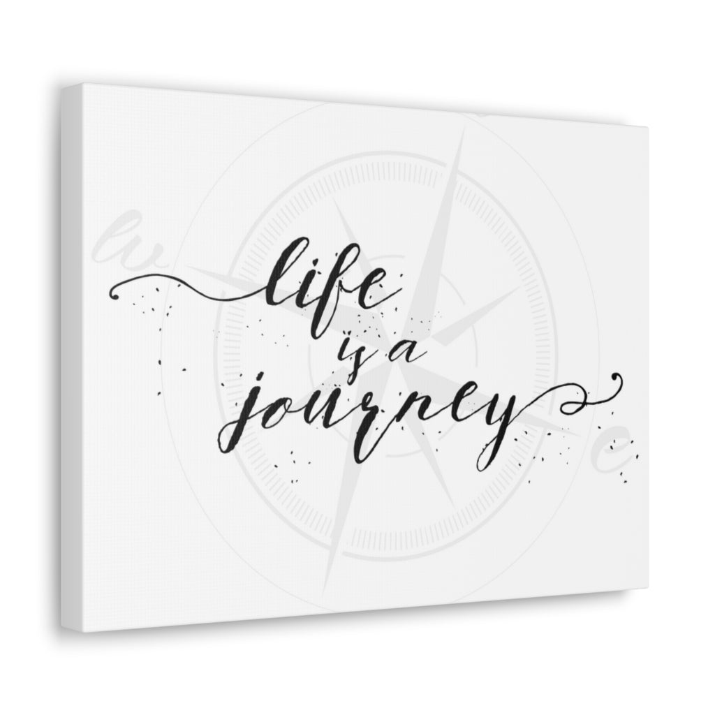 Scripture Walls Inspirational Wall Art Life Is A Journey Motivation Wall Decor for Home Office Gym Inspiring Success Quote Print Ready to Hang Unframed-Express Your Love Gifts