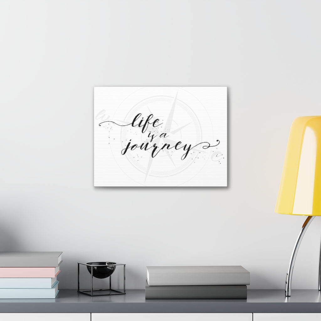 Scripture Walls Inspirational Wall Art Life Is A Journey Motivation Wall Decor for Home Office Gym Inspiring Success Quote Print Ready to Hang Unframed-Express Your Love Gifts