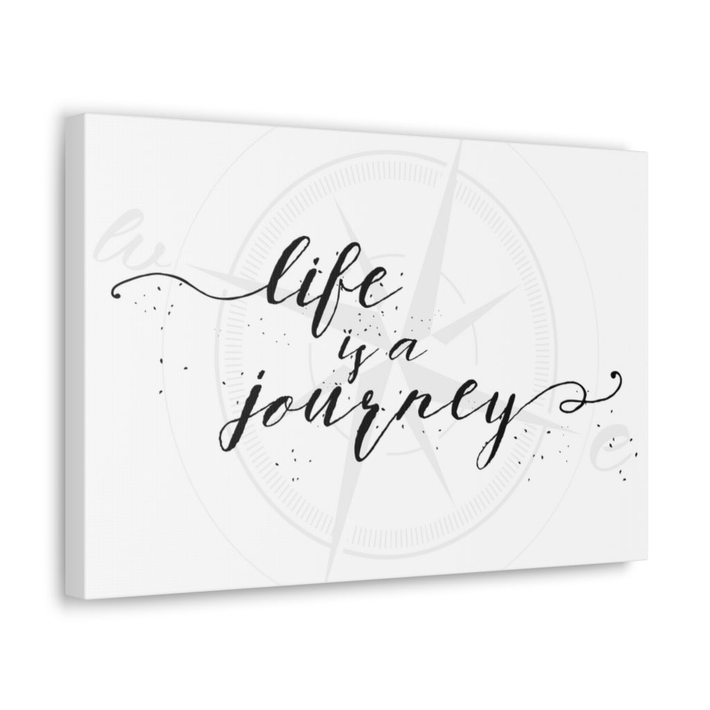Scripture Walls Inspirational Wall Art Life Is A Journey Motivation Wall Decor for Home Office Gym Inspiring Success Quote Print Ready to Hang Unframed-Express Your Love Gifts