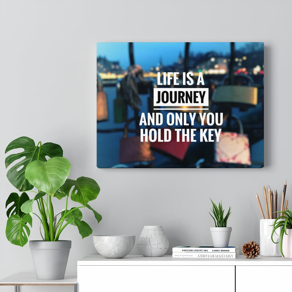 Scripture Walls Inspirational Wall Art Life Is A Journey Motivational Print Ready to Hang Artwork Unframed-Express Your Love Gifts