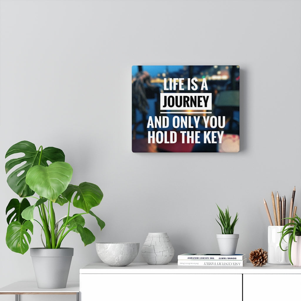 Scripture Walls Inspirational Wall Art Life Is A Journey Motivational Print Ready to Hang Artwork Unframed-Express Your Love Gifts