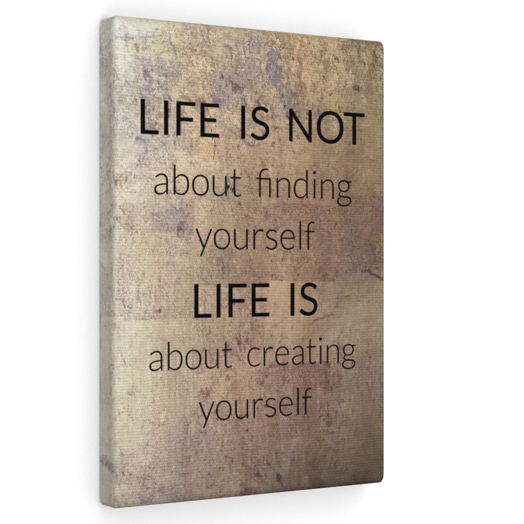 Scripture Walls Inspirational Wall Art Life Is About Creating Yourself Motivational Print Ready to Hang Artwork Unframed-Express Your Love Gifts