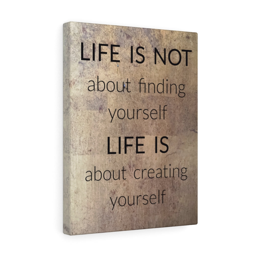 Scripture Walls Inspirational Wall Art Life Is About Creating Yourself Motivational Print Ready to Hang Artwork Unframed-Express Your Love Gifts