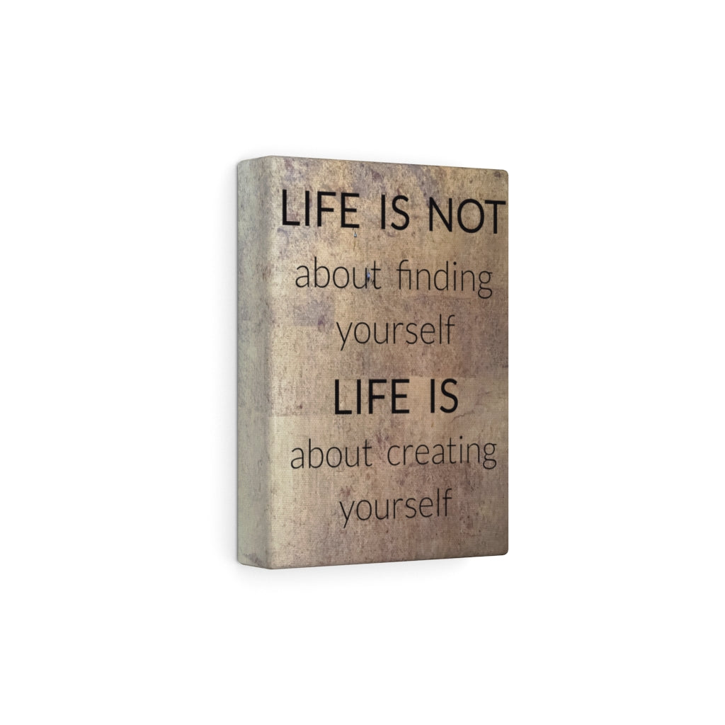 Scripture Walls Inspirational Wall Art Life Is About Creating Yourself Motivational Print Ready to Hang Artwork Unframed-Express Your Love Gifts